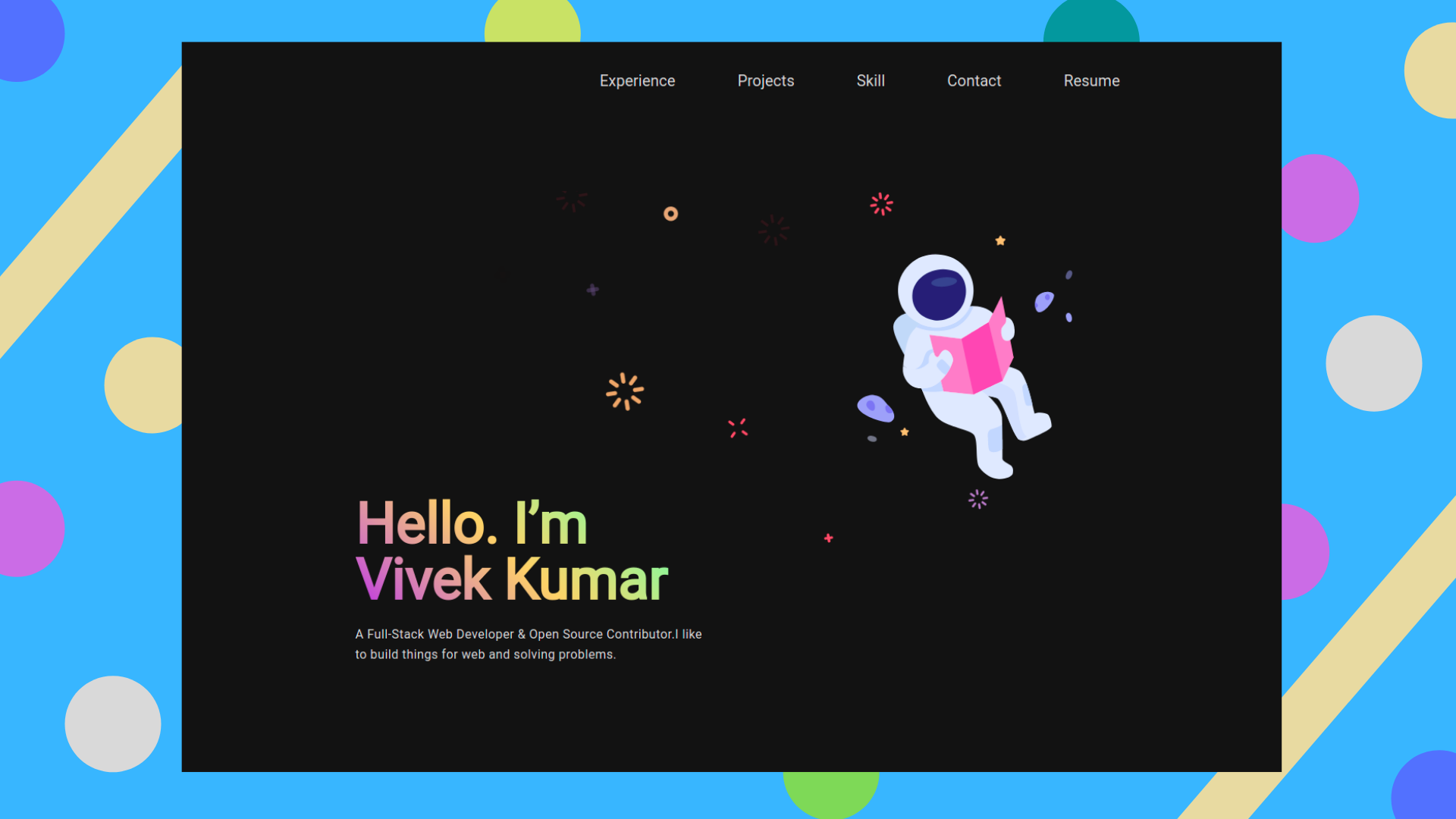 React Simple Portfolio